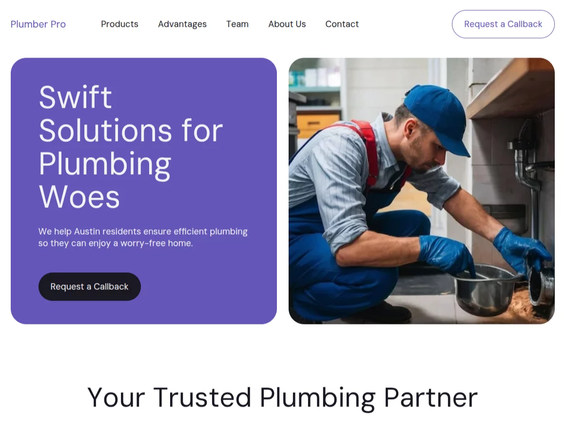 Gallery showcasing vibrant images of plumbing businesses thriving with online marketing.